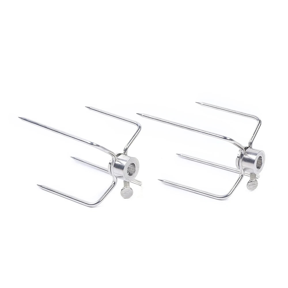120 cm long cable Rod Outdoor Barbecue Grilling Rotisserie Kit