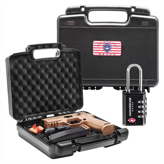 9mm Gun Case TSA Approved Firearm Travel Case with 1 TSA Lock