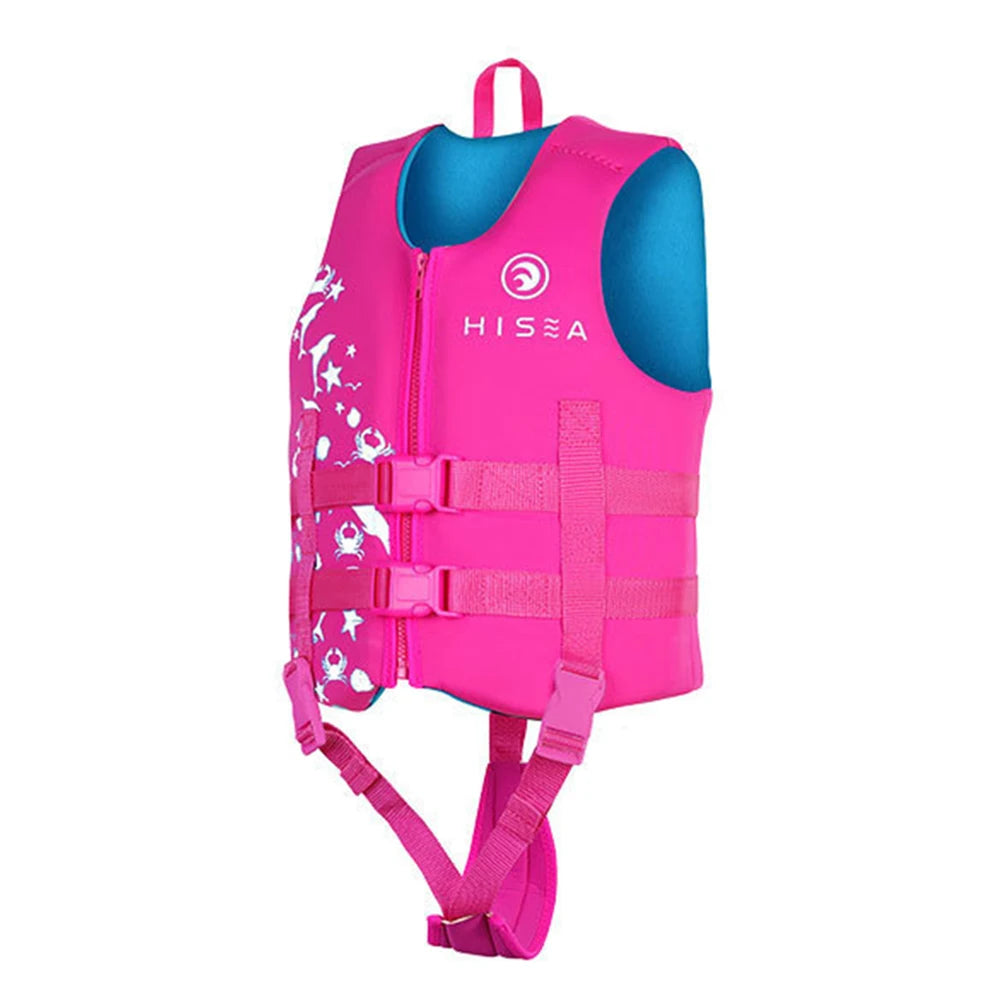 2025 Neoprene Children's Life Jacket Swimming Sailing Rafting Safety Life Jacket