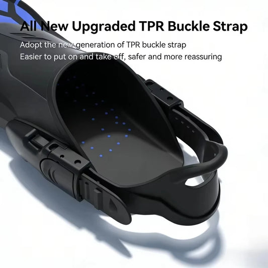 Snorkel / Swimming Flippers Open Heel Travel Size Adult Men/ Women