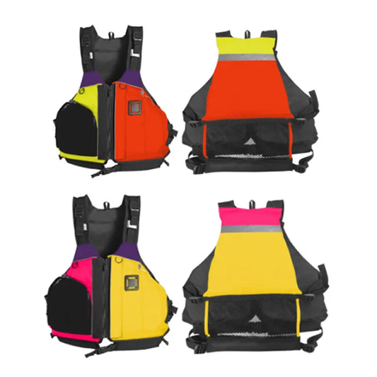Kayaking Life Vest with Mesh High Back Kids Adult