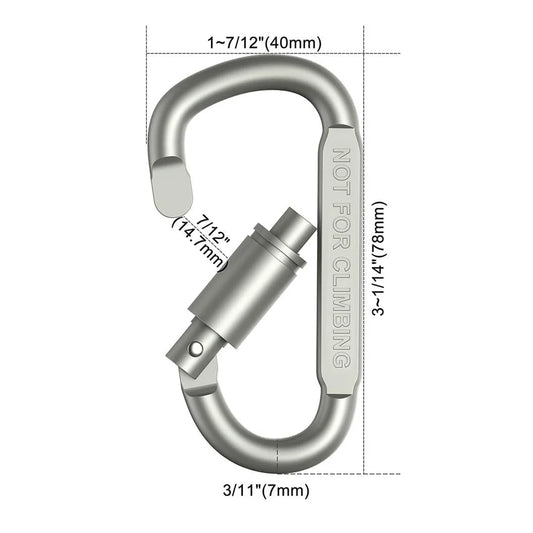 4-6PCS Carabiner Set For Key Camping Survival