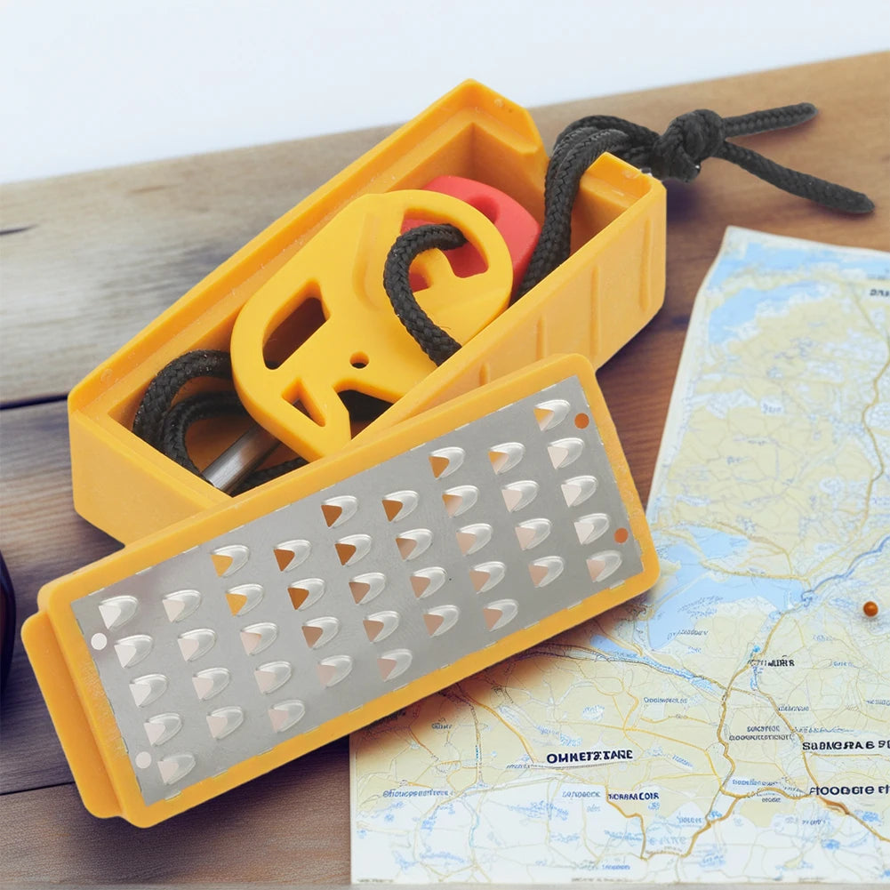 Lightweight Stainless Steel Grater Portable Outdoor Survival Tool