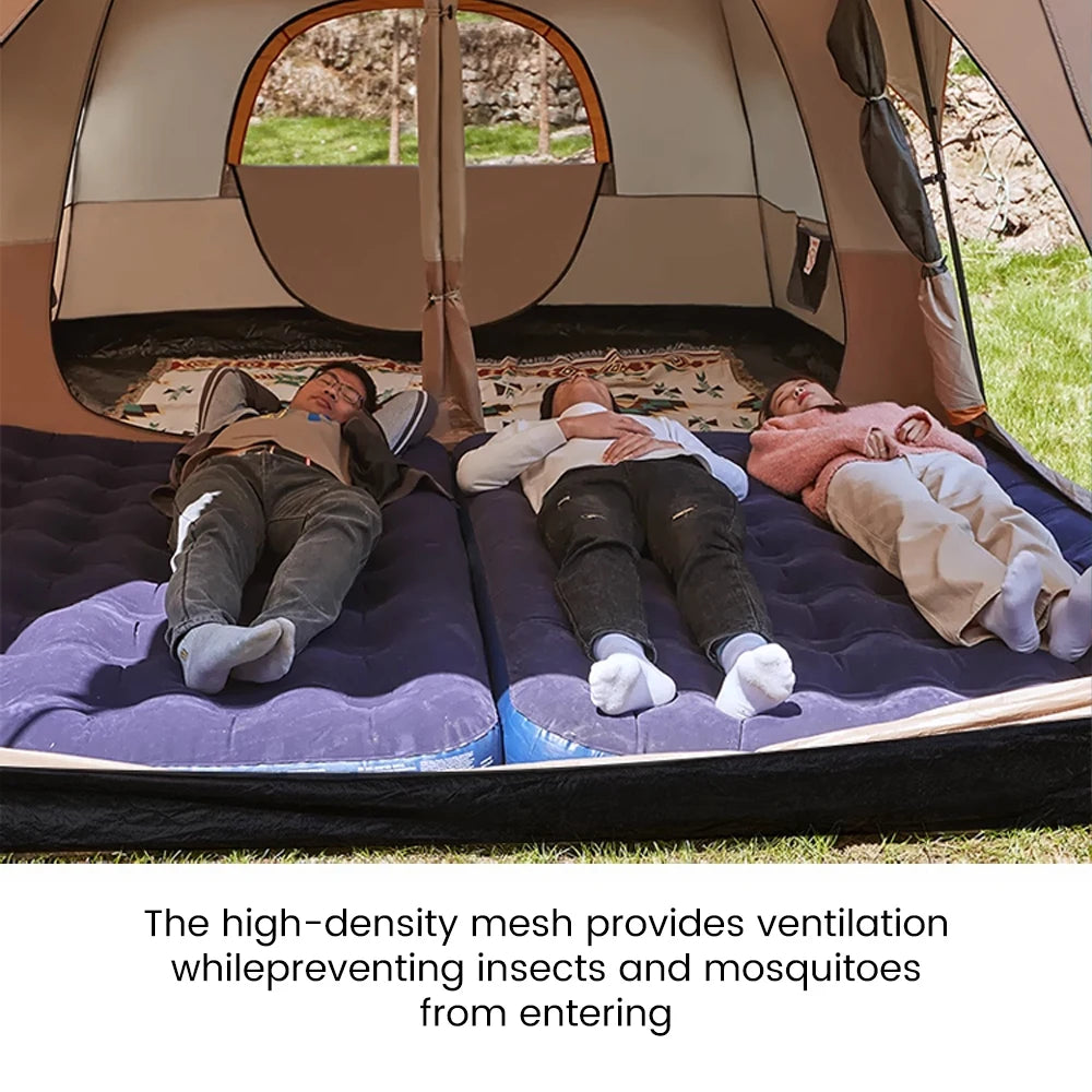 4 Season Camping Tent 3-12 Person Double Layer 2 room