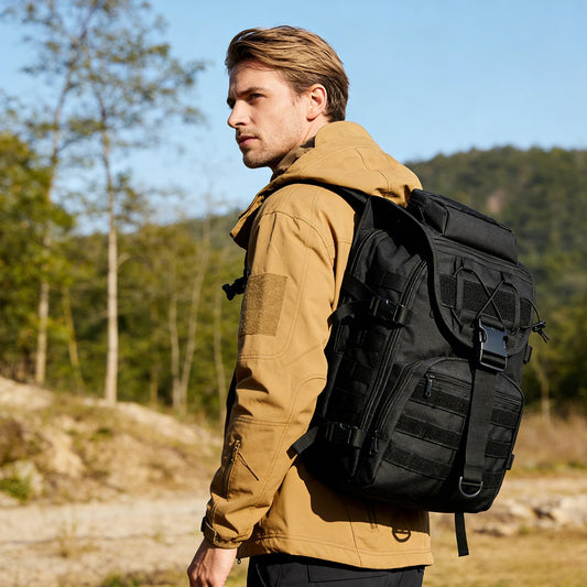 35L tactical fishing backpack suitable for travel camping and outdoor sports