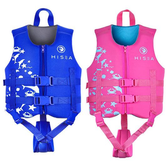 2025 Neoprene Children's Life Jacket Swimming Sailing Rafting Safety Life Jacket