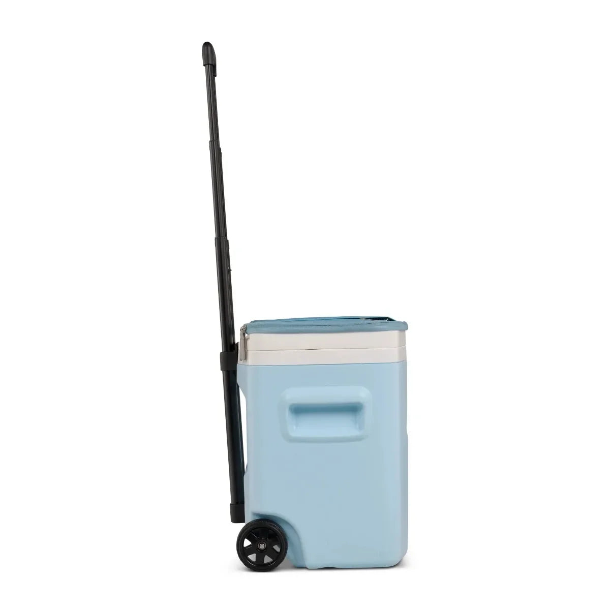 28QT Powder Blue Soft Top Cooler with Wheels,