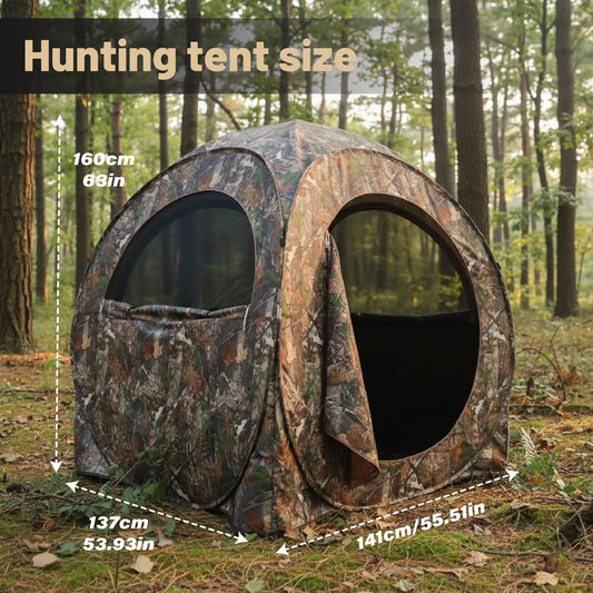 Camouflage Pop-Up Hunting Blind Ground Shelter