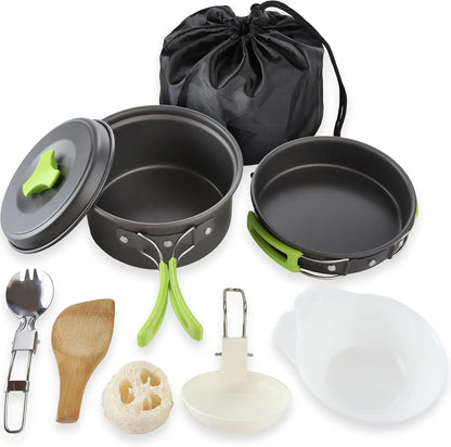 Camping Pots and Pans Set