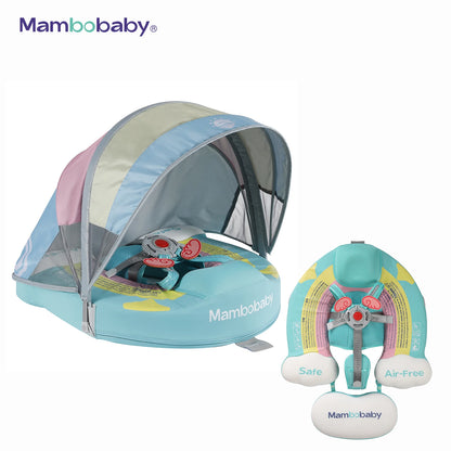 Non-Inflatable Baby Floats with Canopy for 3-24 Months