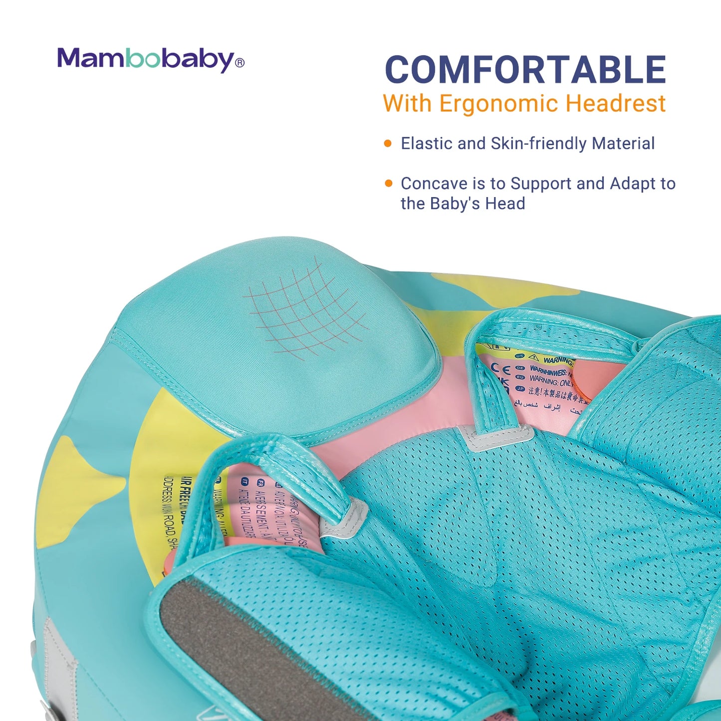Non-Inflatable Baby Floats with Canopy for 3-24 Months
