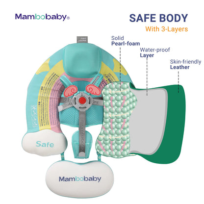 Non-Inflatable Baby Floats with Canopy for 3-24 Months