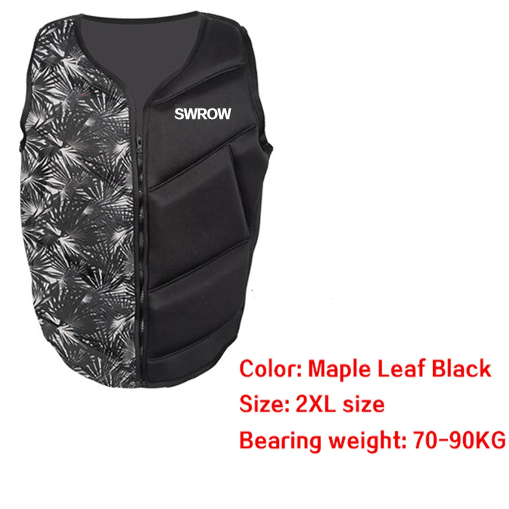 Neoprene Life Vest Adults Surf Ski Motorboats Kayak Raft For Boats Fishing