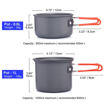 Camping Cookware Set Tableware