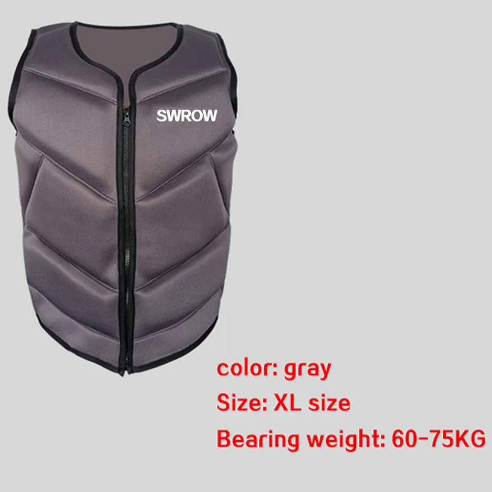 Neoprene Life Vest Adults Surf Ski Motorboats Kayak Raft For Boats Fishing