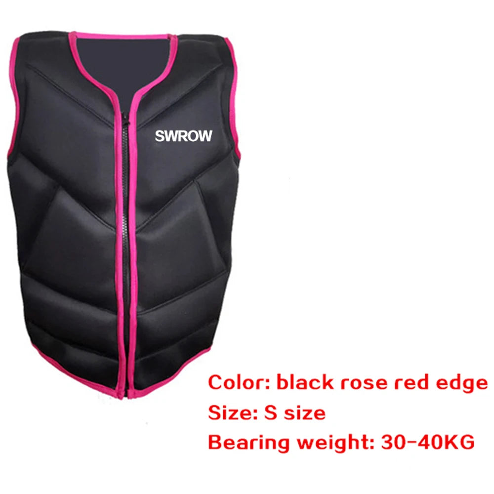Neoprene Life Vest Adults Surf Ski Motorboats Kayak Raft For Boats Fishing