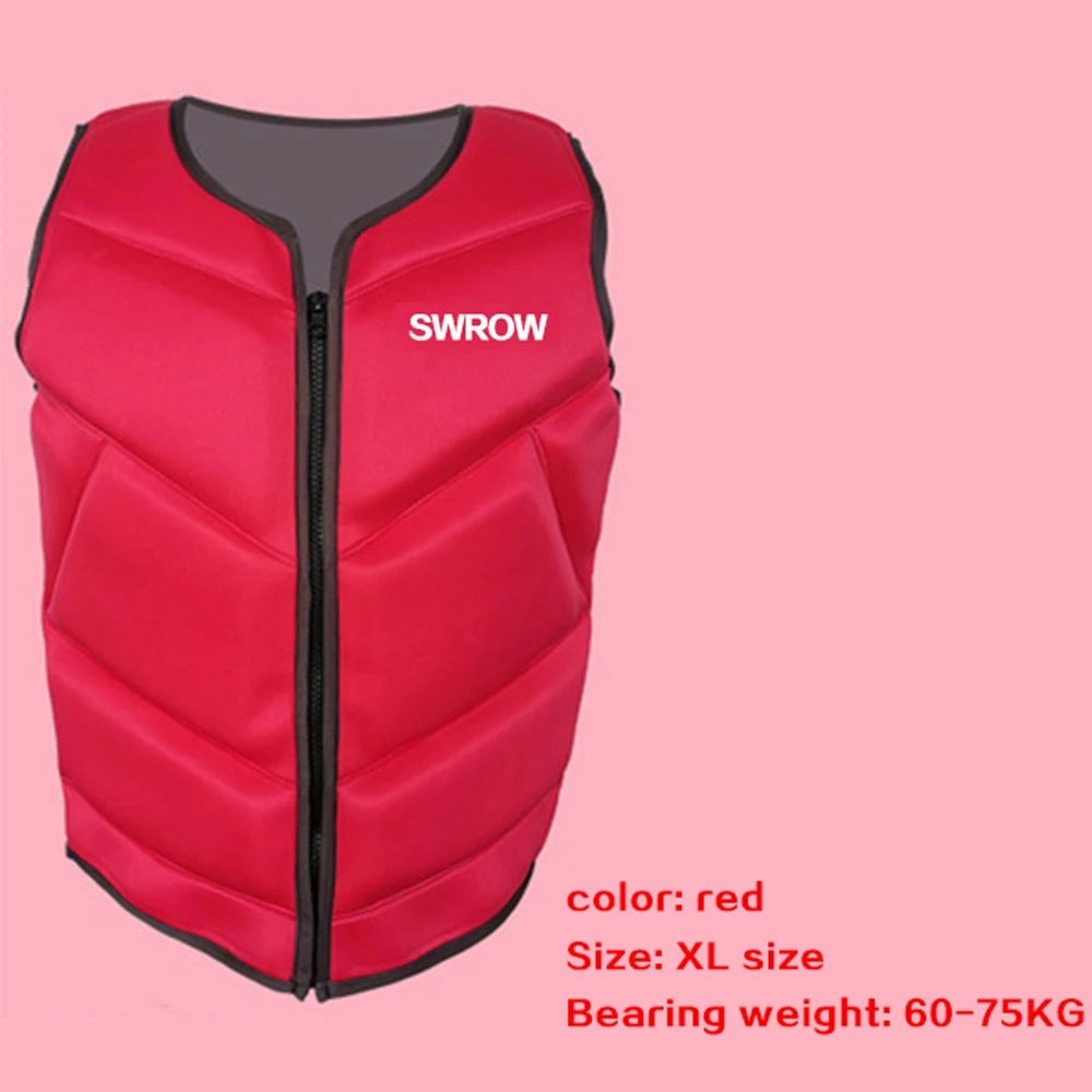 Neoprene Life Vest Adults Surf Ski Motorboats Kayak Raft For Boats Fishing