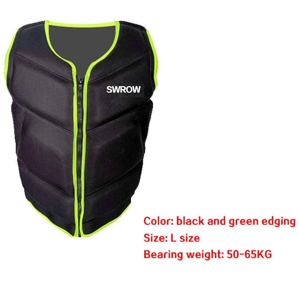 Neoprene Life Vest Adults Surf Ski Motorboats Kayak Raft For Boats Fishing