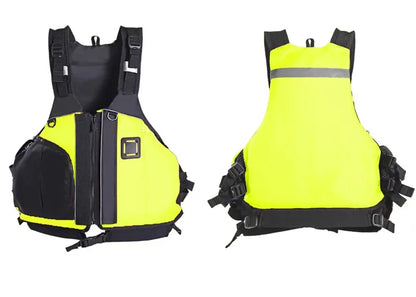 Kayaking Life Vest with Mesh High Back Kids Adult