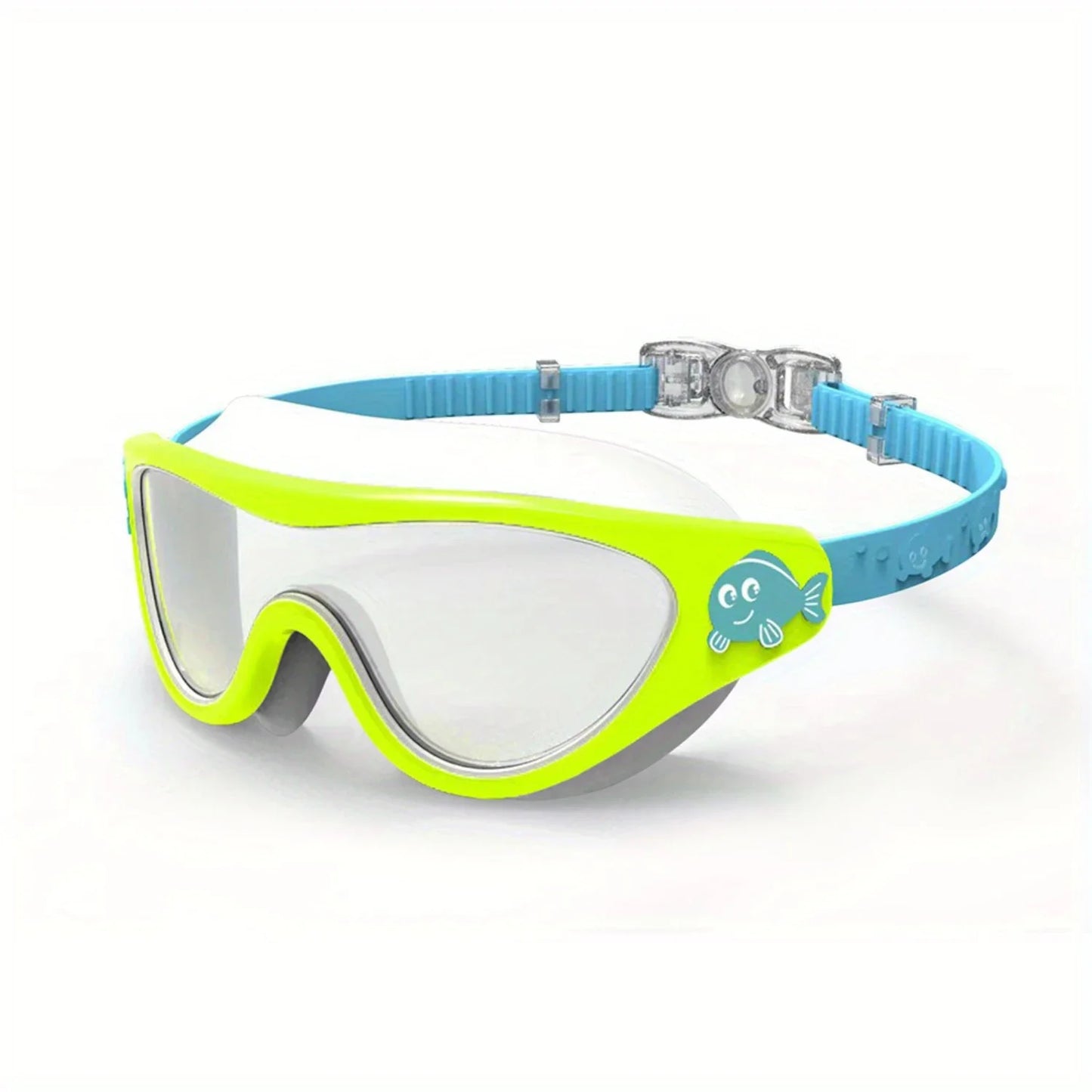 Swim Goggles - Fog-Free, Leakproof, Large Frame for Wide-Angle Vision