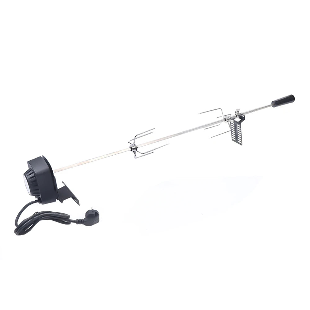 120 cm long cable Rod Outdoor Barbecue Grilling Rotisserie Kit