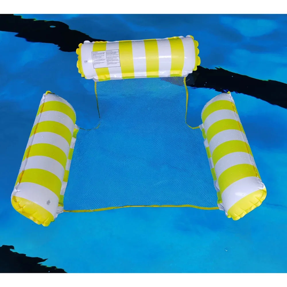 1/2pcs Water Hammock Recliner Inflatable Floating Swimming Mattress Sea Swimming Ring Pool Party Toy Lounge Bed For Swimming