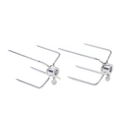 120 cm long cable Rod Outdoor Barbecue Grilling Rotisserie Kit