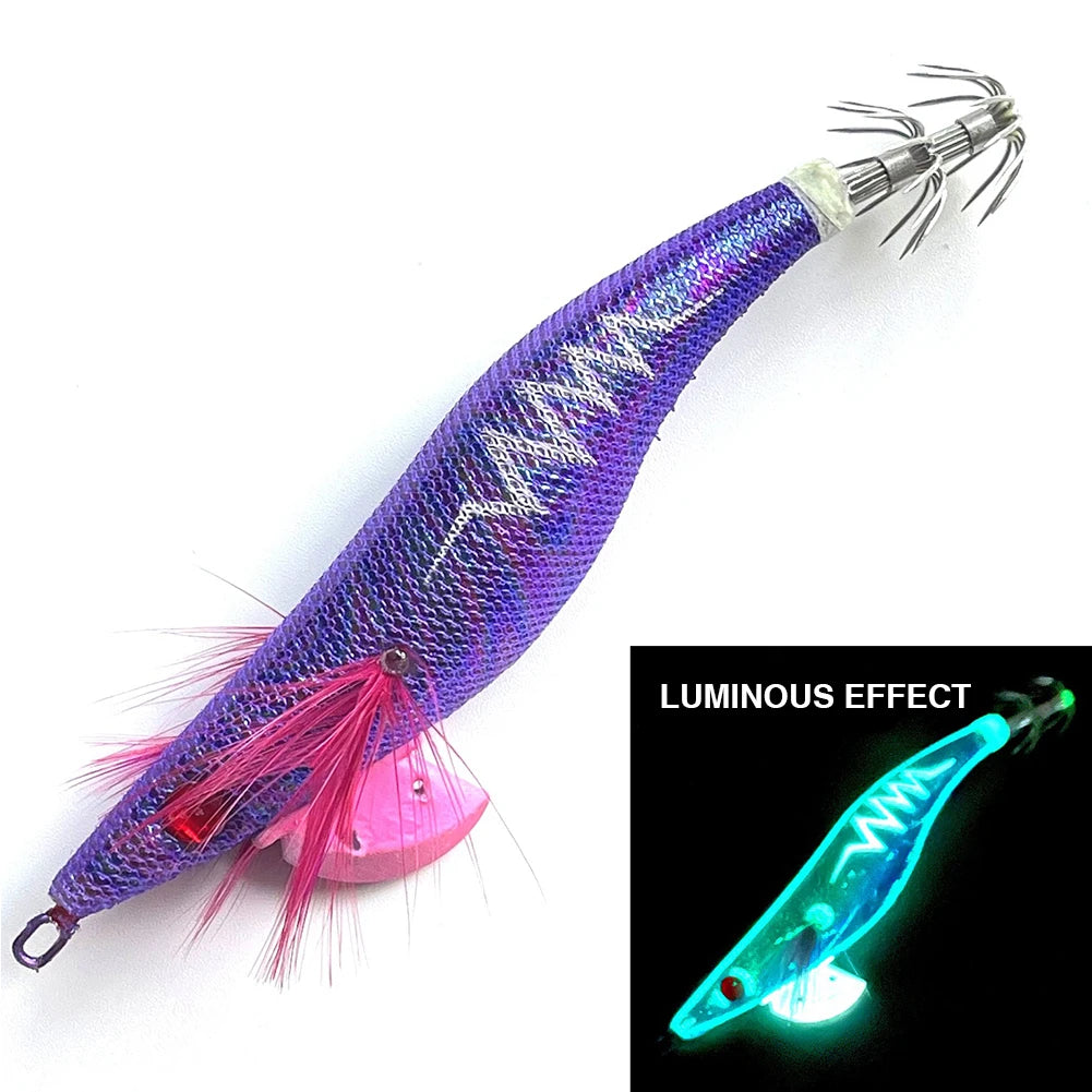 Luminous Fishing Wood Shrimp Lures Lifelike Plastic