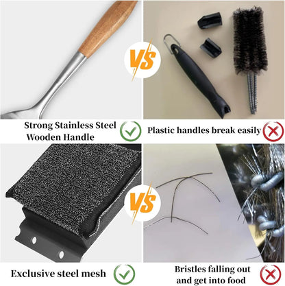 Bristle-Free Grill Brush with Steam Cleaning,