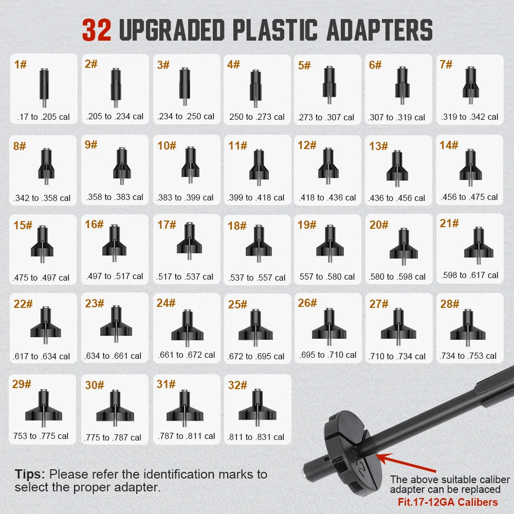 Universal Laser Boresighter Kit: Green Laser, 32 Adapters,