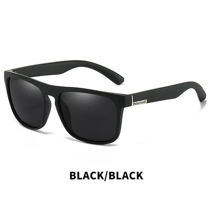 Black Polarized Square Sunglasses Men Women Fashion Classic