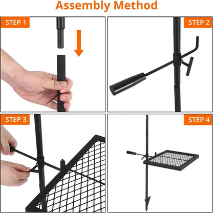 Swivel Campfire Heavy Duty Stainless Steel Grate