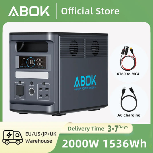 Ark2000 Portable Power Station 2000W 1536Wh Solar Generator