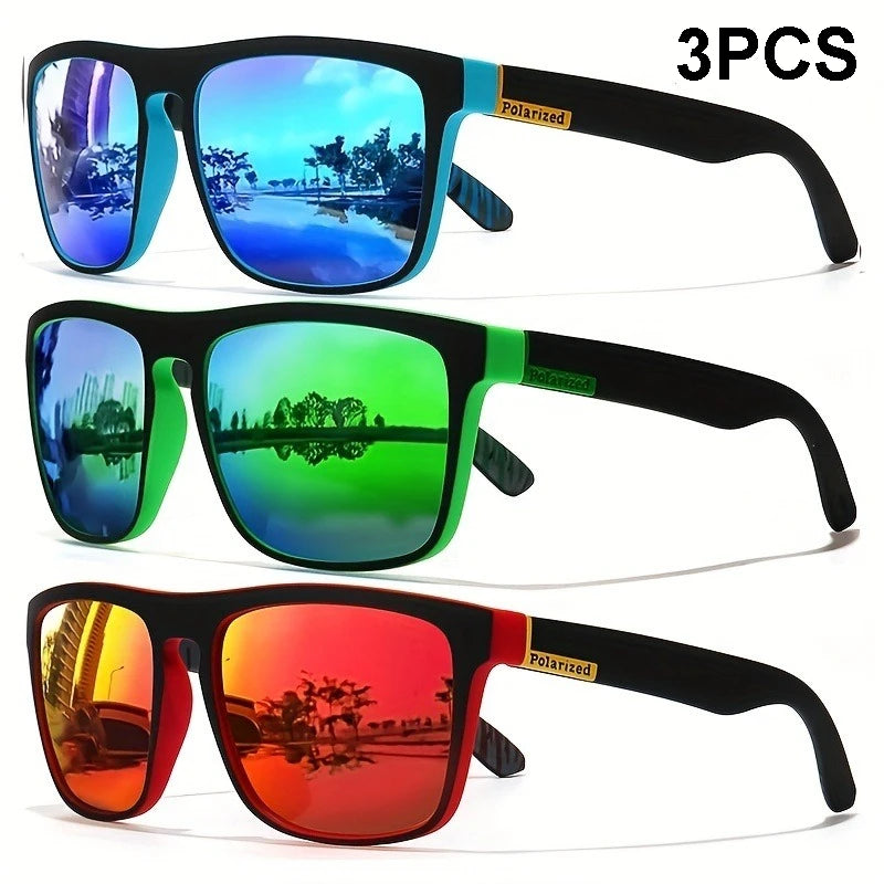 Black Polarized Square Sunglasses Men Women Fashion Classic