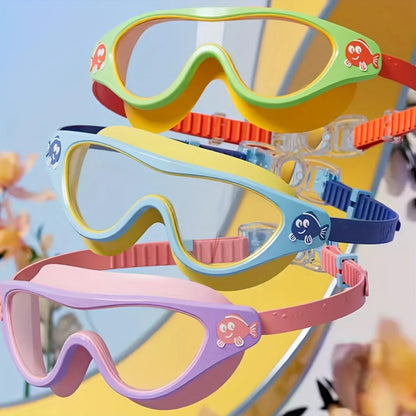 Swim Goggles - Fog-Free, Leakproof, Large Frame for Wide-Angle Vision