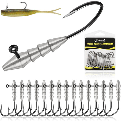 15PCS Hover Rig Jig head Swimbait Heads 1/16OZ 1/8OZ