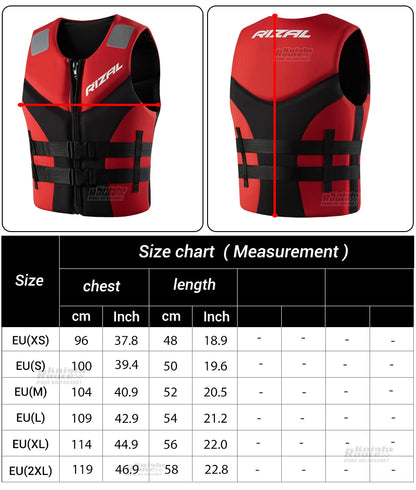 Adjustable Buoyancy Vest for Men & Women - Stretch-Fit, Zippered Design,