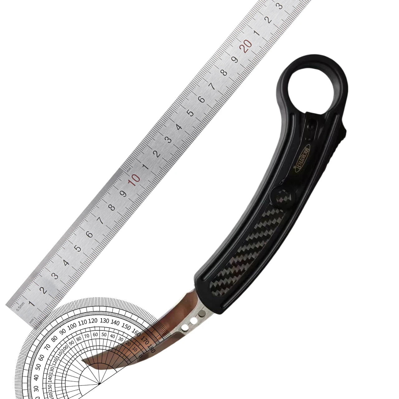 Pocket Knife 440C Steel Blade Aluminum Handle