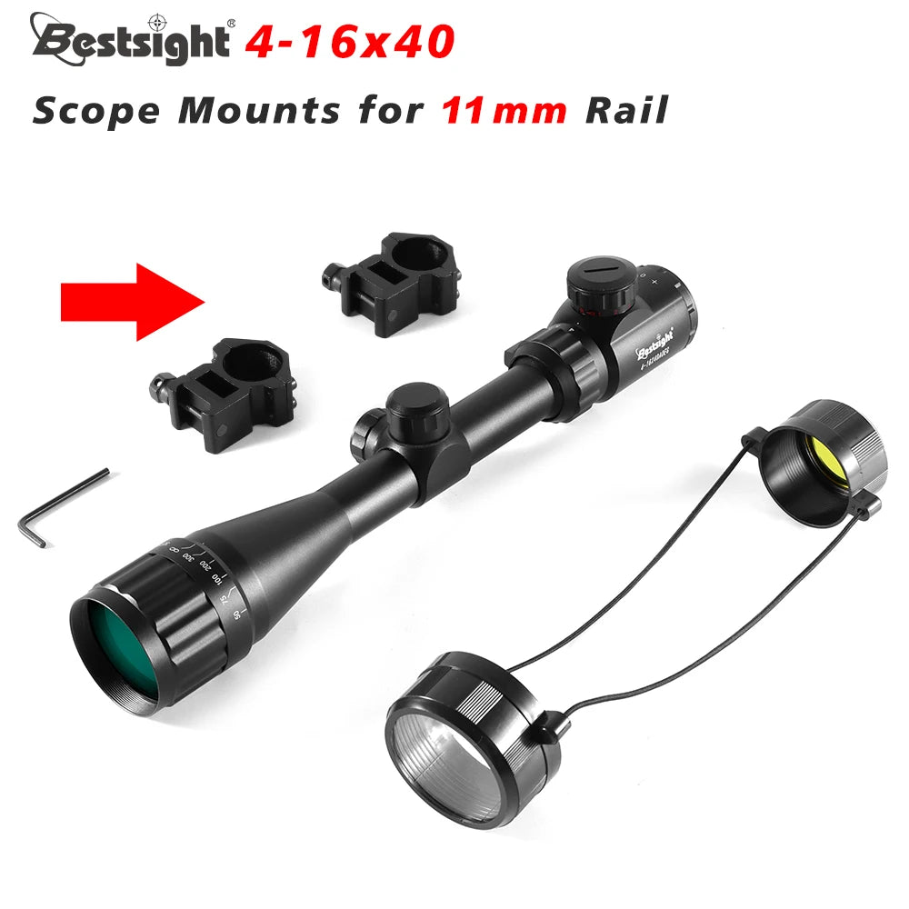 16X40 AOE Optics Hunting Riflescope Red & Green Dot Illuminated