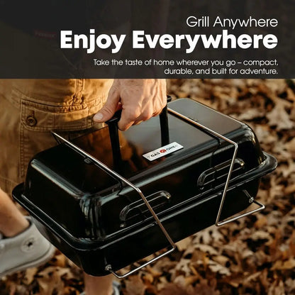 Portable Propane Gas Grill with Foldable Legs -