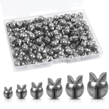 60Pcs Split Shot Fishing Weights Sinkers