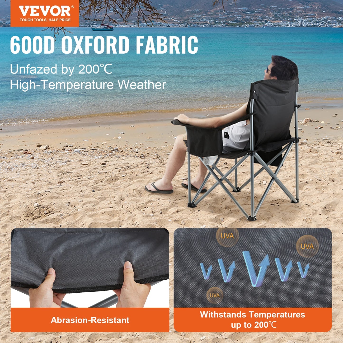 Camping Chair 350lbs High Load Ultralight Folding Chair