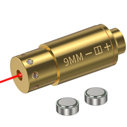 9MM Optics Cartridge Red Dot Laser Bore sighter For Pistol