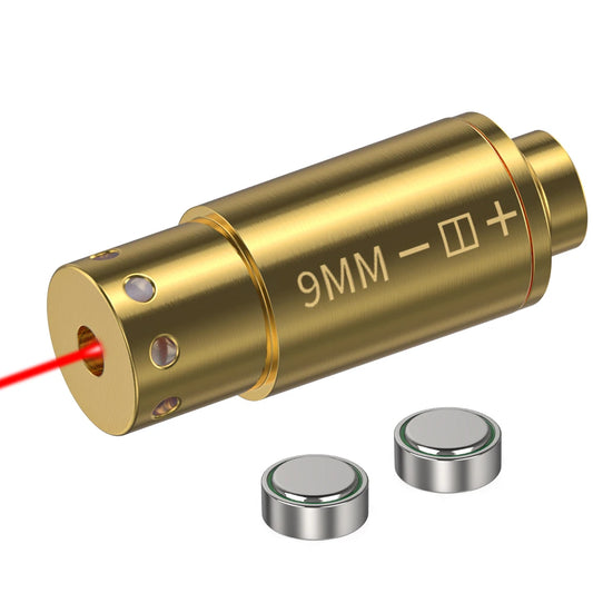 9MM Optics Cartridge Red Dot Laser Bore sighter For Pistol