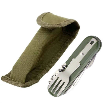 7-in-1 Multifunctional Outdoor Utensils Stainless Steel