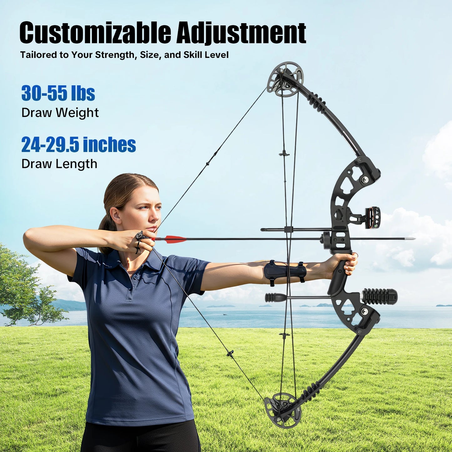 Compound Bow For Adults, Right Hand, Hunting Kit