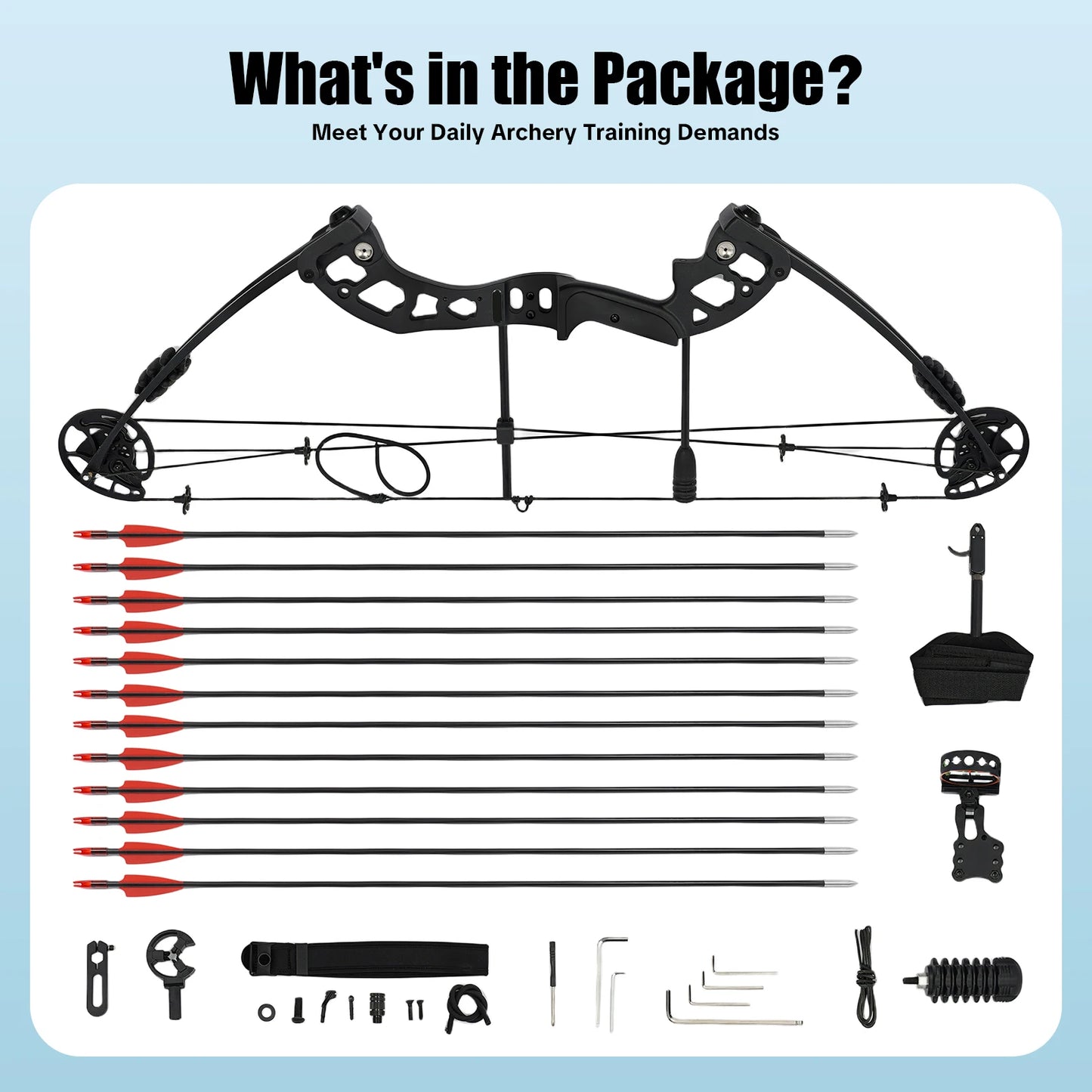 Compound Bow For Adults, Right Hand, Hunting Kit