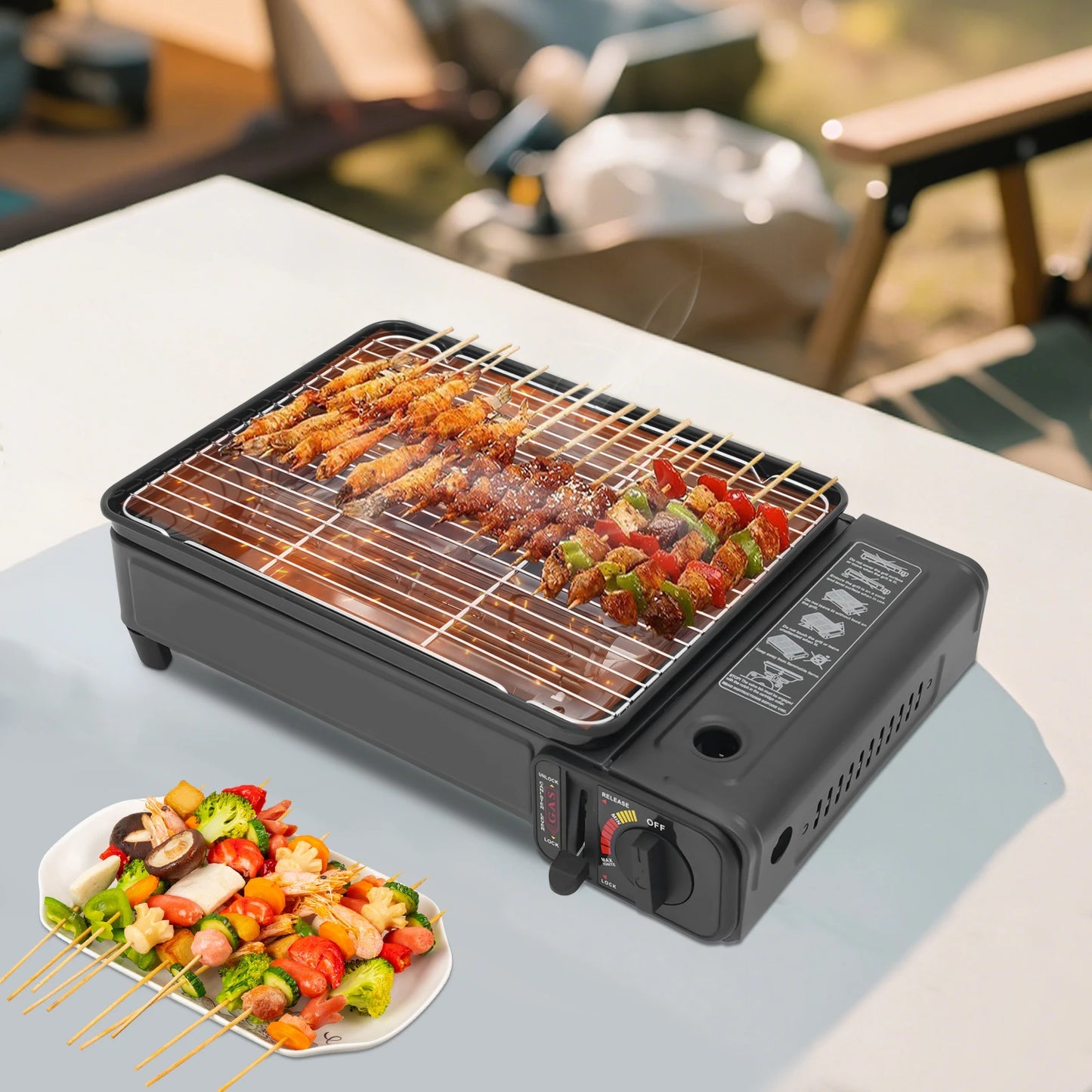 2.2KW Portable LPG/Butane Gas Grill Stove