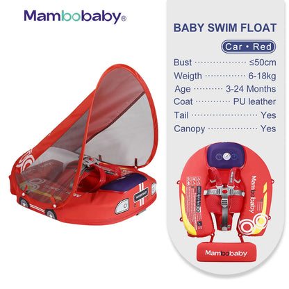 Non-Inflatable Baby Float with Canopy