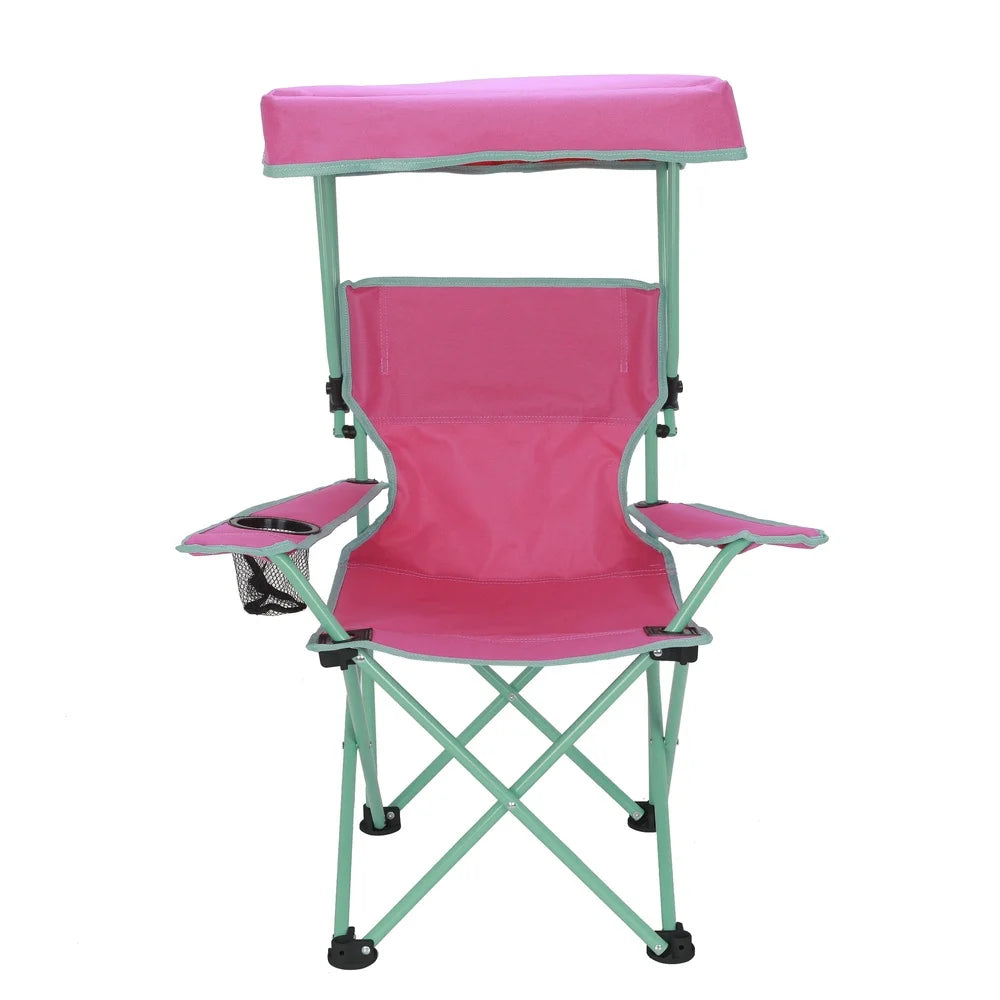 Kids Canopy Camp Chair 125lb Capacity